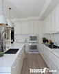 狭长的白色简欧厨房装修效果图—土拨鼠装饰设计门户