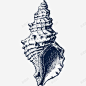 手绘海螺贝壳插画图标 海鲜 生鲜 田螺 贝壳 贝类 软体动物 UI图标 设计图片 免费下载 页面网页 平面电商 创意素材