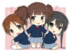 轻音少女（秋山澪，平泽唯，中野梓，琴吹䌷，田井中律，铃木纯，真锅和）