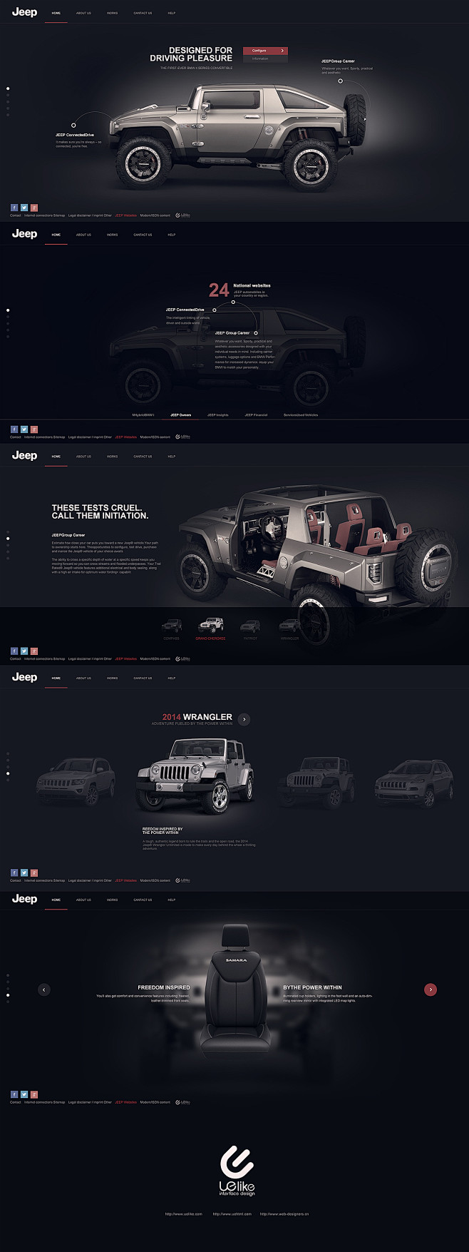 Jeep-汽车网站练习PSD by 韩雪...