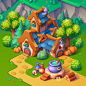 2D 2D art casual Game Art game design  ILLUSTRATION  Isometric mobile game