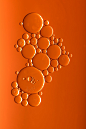 orange bubbles art