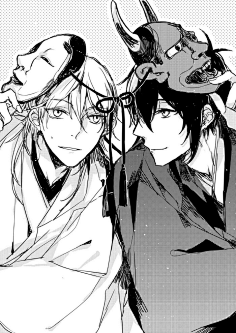 鹤丸国永 三日月宗近 刀剑乱舞 髭切 マリネ id=3005783 爷爷你受了吧