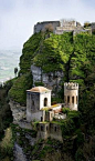 艾瑞克城堡，西西里岛，意大利