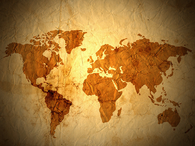 牛皮纸地图