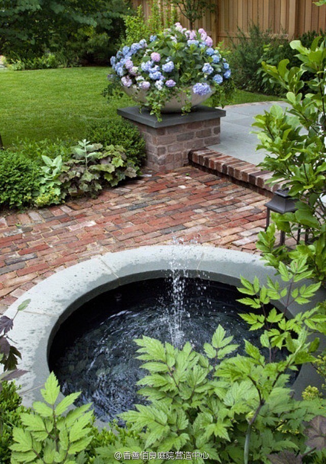 圆形鱼池做法不错