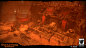 Inferno Vault, John Stamos : For Inferno Vault, I was responsible for asset creation, world building, lighting and optimization. My main focus was developing the look for the metal/mechanical features for this level as well as designing the final boss roo