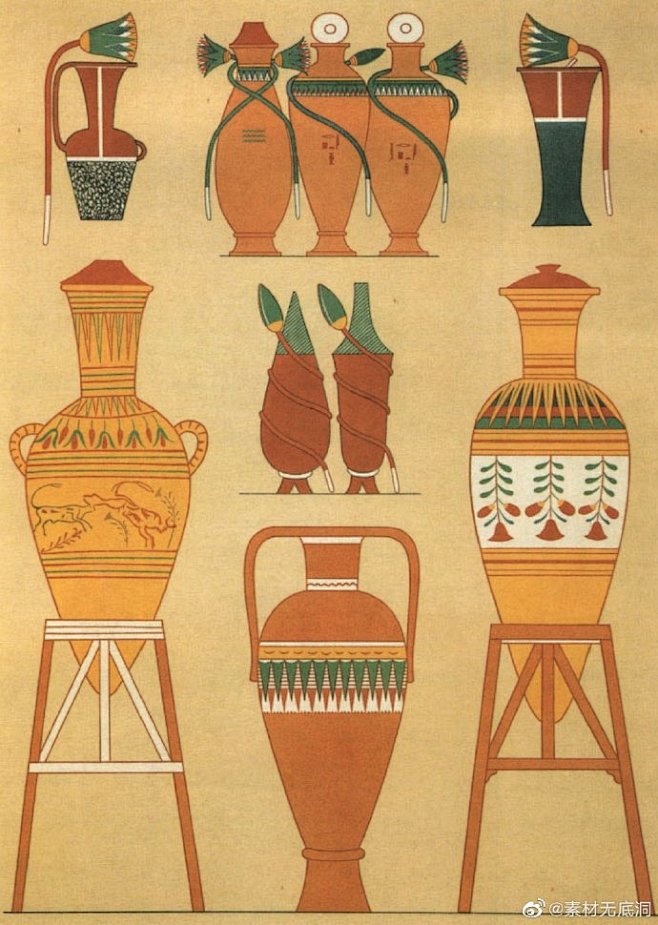 古埃及装饰纹样 第六部分
纹饰/图案/建...