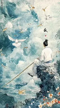 立冬节日节气海报背景霜降通用背景大雪 (66)