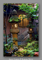 Small Japanese Garden - beautiful inspiration for quiet nightime garden spaces (gotta sneak in those mosquito-repellant lavender and rosemary plants first!) - pinned via 'worldartphotographs.com' - I think Barbara White is the photographer - beautiful wor