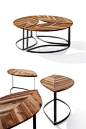 Wooden coffee #table LEAVES by Draenert | #design Stephan Veit #wood - LOVE, LOVE, LOVE!!!