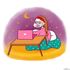 手绘卡通双十一购物双11熬夜抢购拼手速 PNG搜索 熬夜,笔记本电脑,购物,卡通,卡通手绘,狂欢购,麻花辫,棉被,免抠,拼手速,抢购,矢量,手绘