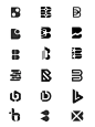logo设计灵感｜字母B的上百种变形参考干货～ - 小红书