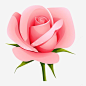 手绘粉色玫瑰花高清素材 一朵玫瑰 情人节 手绘玫瑰 插画 爱情 粉色玫瑰花 花朵 元素 免抠png 设计图片 免费下载 页面网页 平面电商 创意素材