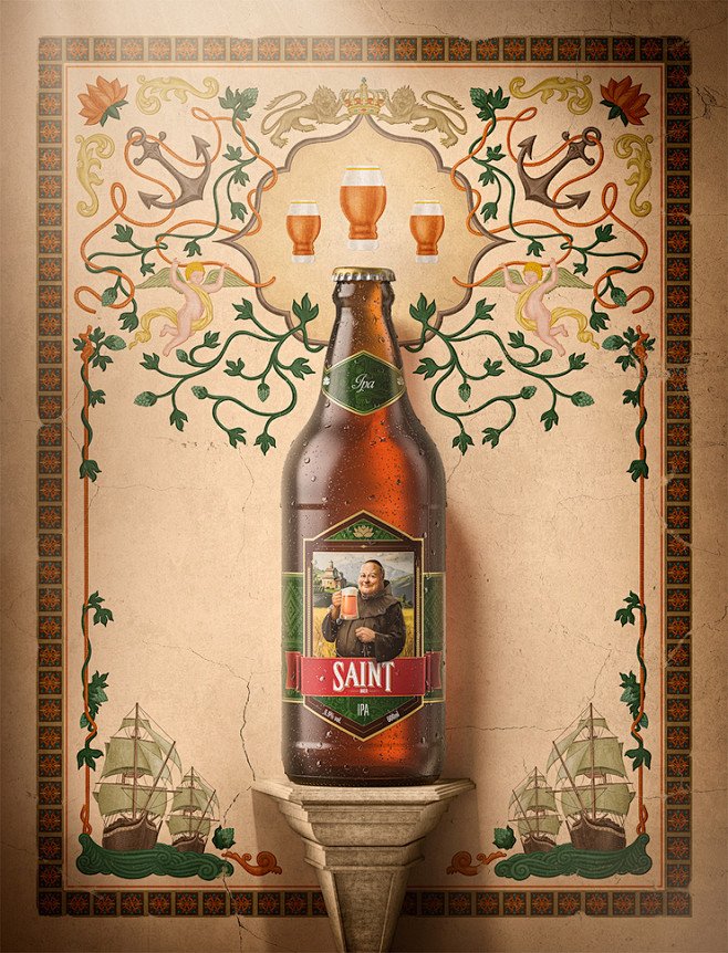 Saint Bier 啤酒包装设计 #啤...