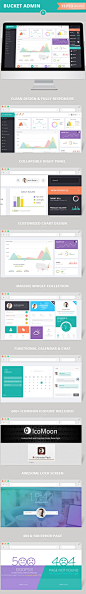 Site Templates - Bucket Admin Bootstrap 3 Responsive Flat Dashboard | ThemeForest