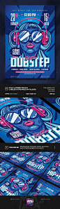 DubStep and Hip-hop Battle Party Flyer Template PSD. Download here: graphicriver...