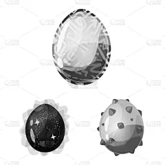 怪物,幻想,符号,可爱的,灰色,莫诺湖,蜥蜴,动物,设计,布置