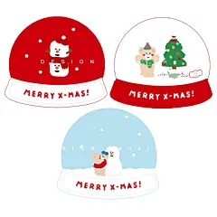 韩国ins圣诞树小熊异形圣诞节礼物贺卡 可爱少女风卡片拍照道具-淘宝网