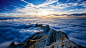 General 4096x2304 landscape horizon clouds sunrise mountain top Switzerland Saentis Mountain mountains sun rays