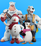 SNOWLAND - 3D : Desenvolvemos os personagens em 3D para o parque temático Snowland de Gramado/RS, são mais de 16mil m² de parque com neve o ano todo! Cada personagem tem suas próprias características e peculiaridades e a ideia principal era conseguirmos h