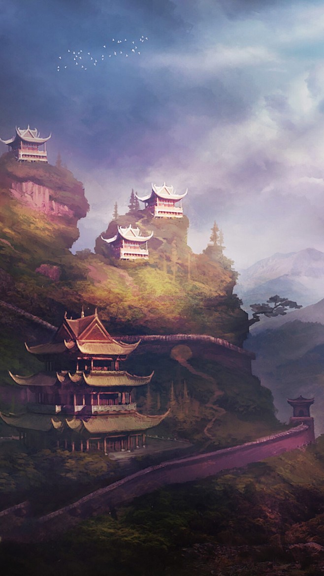 中国风写实场景气氛图来自cgbook.c...