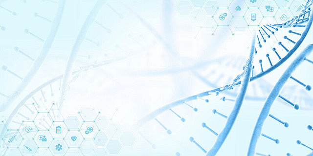 蓝色科技感基因医疗医学细胞生物研究科研简...