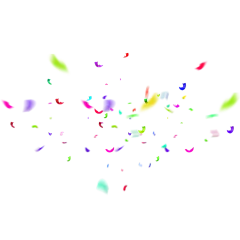 彩色 飞溅 碎片 素材 装饰元素免抠png图片壁纸