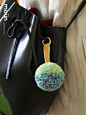 moun原创设计ins彩色大毛球包挂圣诞装饰挂件韩国毛线球钥匙扣-淘宝网