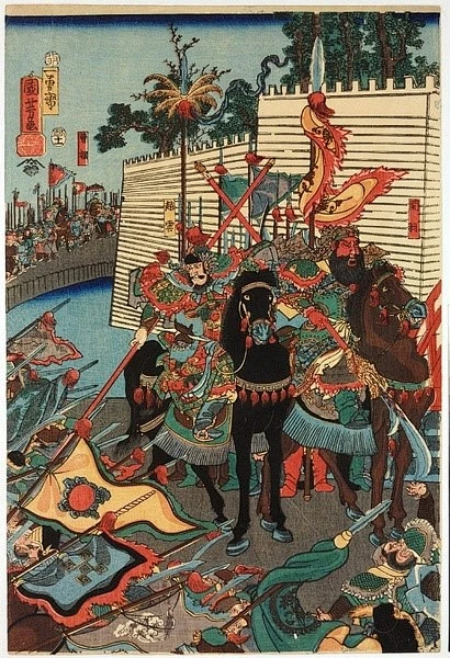 日本浮世绘大师歌川国芳《三国志豪杰传》（二）图片_浮世绘图片素材-花瓣网