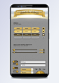 金色手机app界面设计UI元素PSD