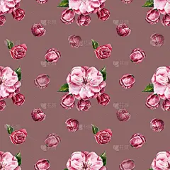 纹路与花枝无缝搭配