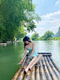 桂林旅游｜阳朔遇龙河竹筏拍照最强攻略