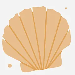 手绘黄色贝壳矢量图 黄色贝壳 元素 免抠png 设计图片 免费下载 页面网页 平面电商 创意素材