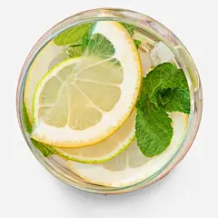 黄色清新柠檬茶装饰图案 平面电商 创意素材