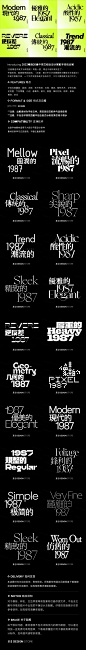 20套精选中英文字体艺术海报版式字体搭配字体包素材.F2023050501
