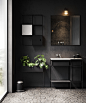 Black Bathroom CGI : Black bathroom CGI