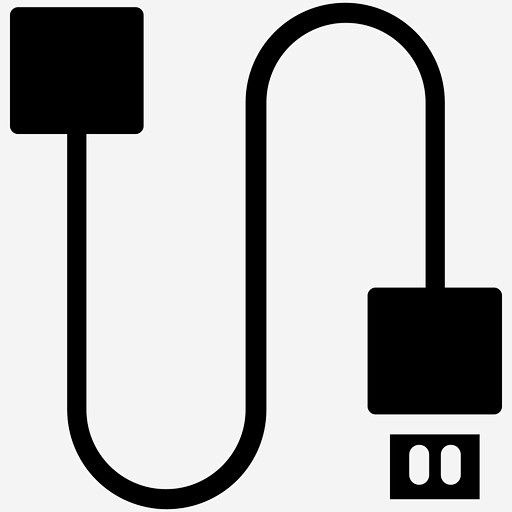 usb线电子连接usb插头图标_88IC...
