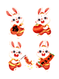 兔年 兔子套图 兔子插画