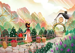 画师singgi笔下巫女。
每一张插画仿佛都有着一个故事。
恰到好处的配色风格，
可爱的画风中带着一丝丝黑暗~ ​​​​