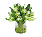 Faux Tulip in Glass Vase