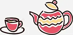 手绘泡茶高清素材 健康茶饮 养生 养生茶饮 功夫茶 喝茶养生 手绘 免抠png 设计图片 免费下载