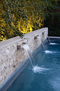 Stone Wall & Pool Water Feature by Greenblott Design - Lookbook - Dering Hall