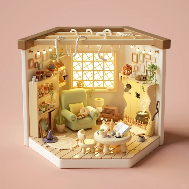 C4D ｜ 上新了！新鲜出炉的魔法少女屋