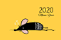 有趣的老鼠，2020年的象征。你的设计横幅，macdown图片素材，2020鼠年吉祥物，可爱的老鼠插画，十二生肖，鼠年吉祥，老鼠卡通人物