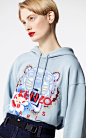 ‘Indonesian Flower’ Tiger hoodie for Kenzo | Kenzo.com