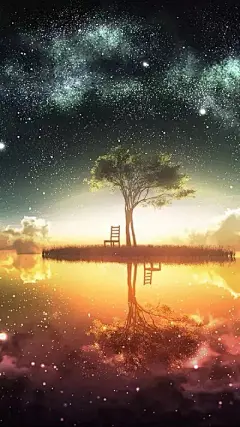 微博更新 梦幻夜景锁屏壁纸