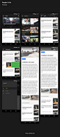 Freebie - Reader UI kit (Android) on Behance