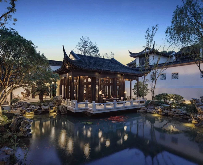 南京桃花源图片_苏式景观图片素材-花瓣网