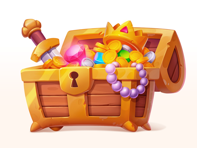 Gold Treasure Chest ...